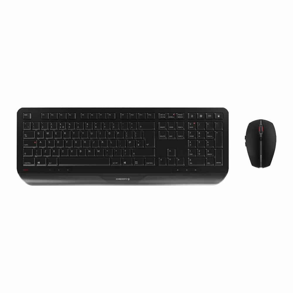 CHERRY Desktop GENTIX Wireless Keyboard and Mouse Black UK English